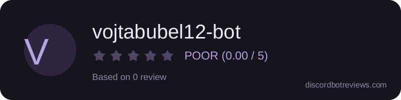 Rating widget preview for vojtabubel12-bot