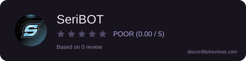 Rating widget preview for SeriBOT