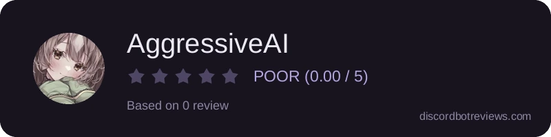 Rating widget preview for AggressiveAI