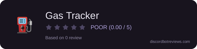 Rating widget preview for Gas Tracker