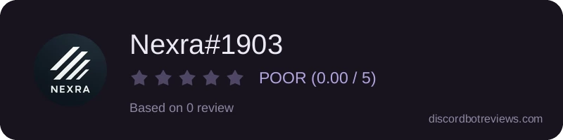Rating widget preview for Nexra#1903