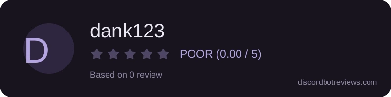 Rating banner for dank123