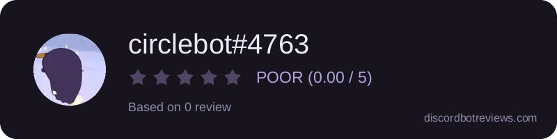 Rating widget preview for circlebot#4763