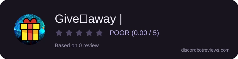 Rating banner for Give🎁away | 