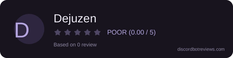 Rating widget preview for Dejuzen
