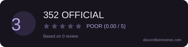 Rating widget preview for 352 OFFICIAL