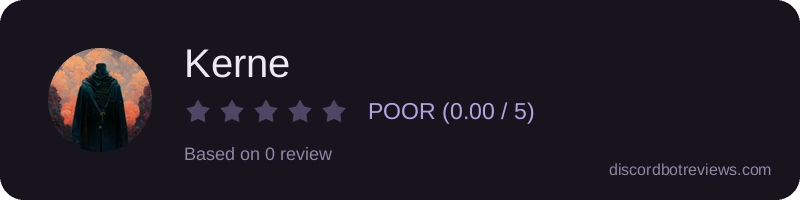Rating widget preview for Kerne