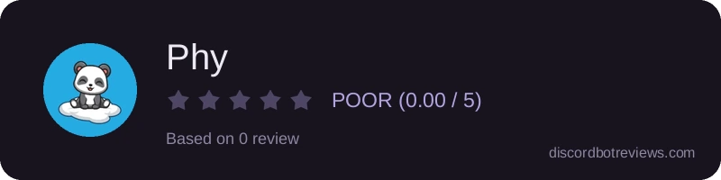 Rating widget preview for Phy