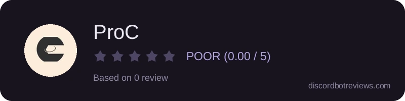 Rating banner for ProC