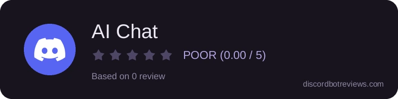 Rating widget preview for AI Chat