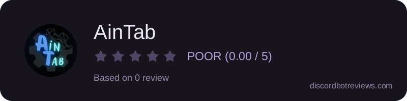 Rating widget preview for AinTab