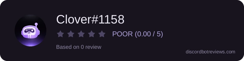 Rating widget preview for Clover#1158