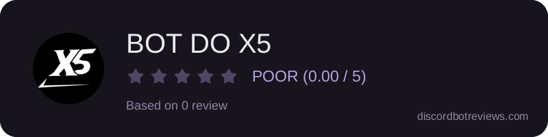 Rating widget preview for BOT DO X5