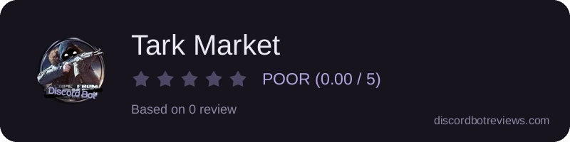 Rating widget preview for Tark Market