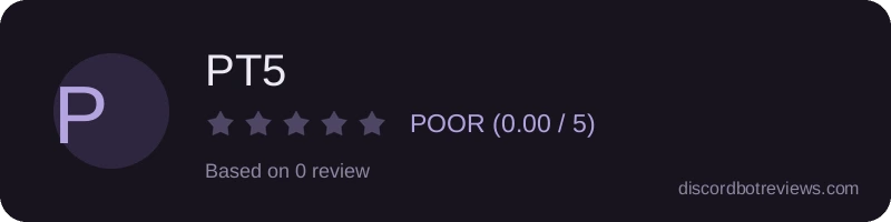 Rating widget preview for PT5