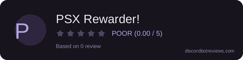 Rating widget preview for PSX Rewarder!