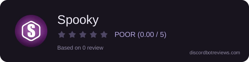 Rating widget preview for Spooky