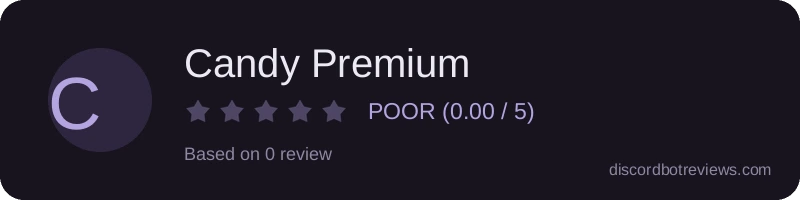 Rating widget preview for Candy Premium