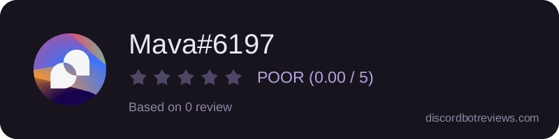 Rating widget preview for Mava#6197