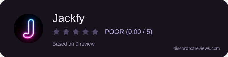 Rating widget preview for Jackfy