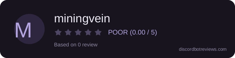 Rating widget preview for miningvein