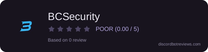 Rating banner for BCSecurity