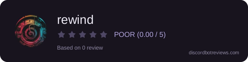 Rating widget preview for rewind