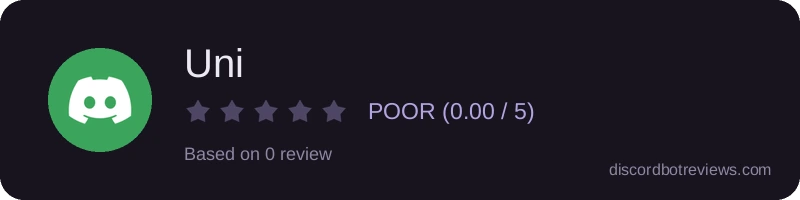 Rating widget preview for Uni
