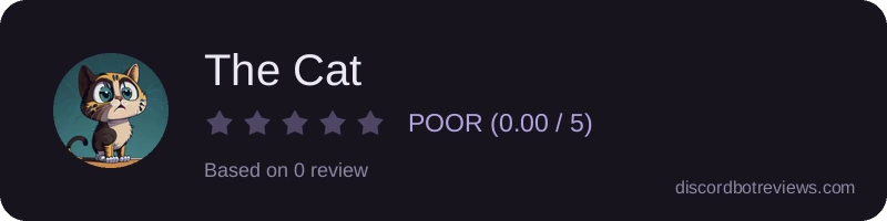 Rating widget preview for The Cat