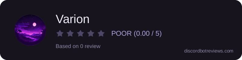 Rating widget preview for Varion