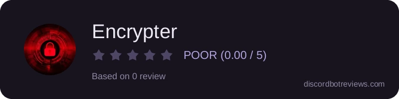 Rating widget preview for Encrypter