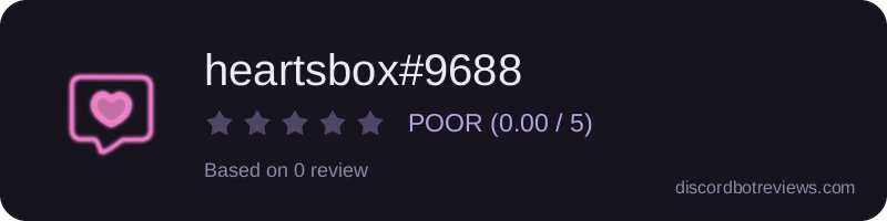 Rating widget preview for heartsbox#9688