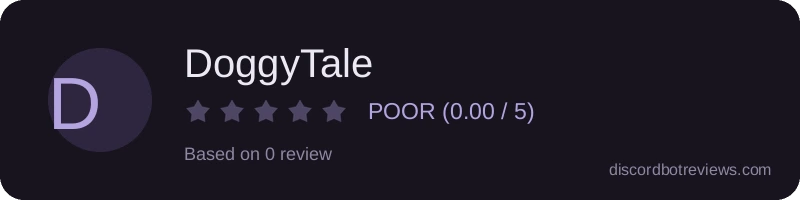 Rating widget preview for DoggyTale