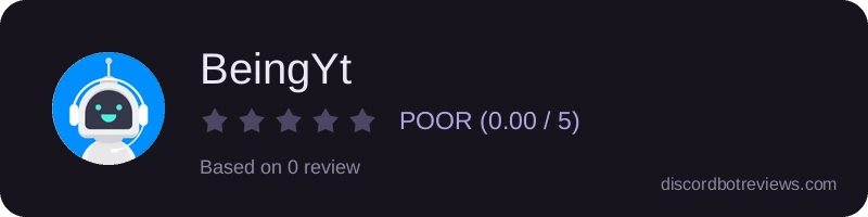 Rating banner for BeingYt