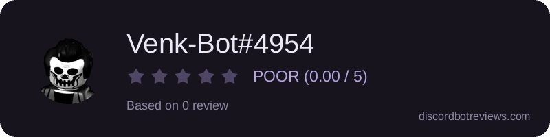 Rating banner for Venk-Bot#4954