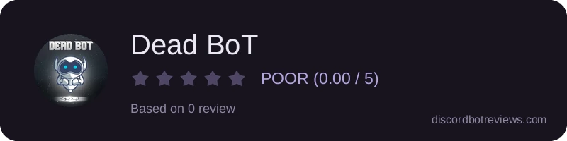 Rating banner for Dead BoT