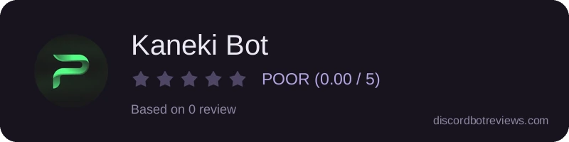 Rating widget preview for Kaneki Bot