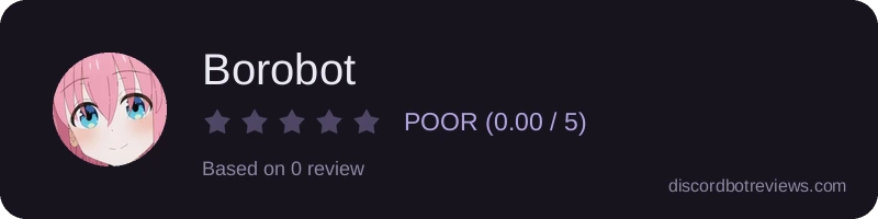 Rating widget preview for Borobot