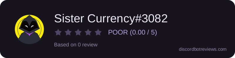 Rating widget preview for Sister Currency#3082