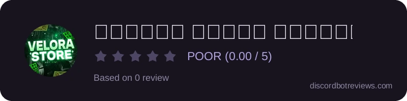 Rating widget preview for 𝗩𝗘𝗟𝗢𝗥𝗔 𝗦𝗧𝗢𝗖𝗞 𝗠𝗔𝗡𝗔𝗚𝗘𝗥