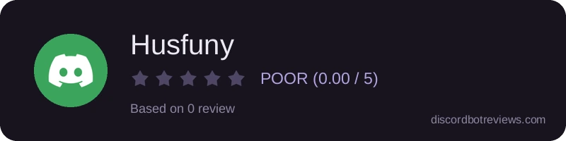 Rating widget preview for Husfuny