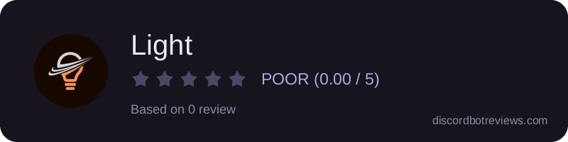 Rating widget preview for Light