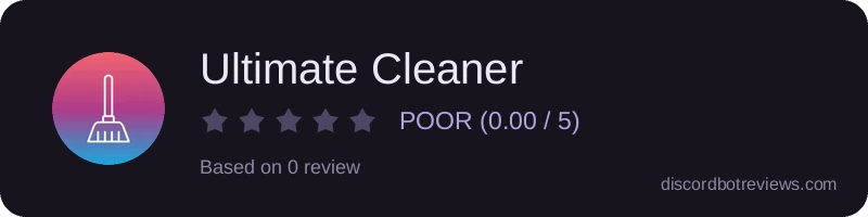 Rating widget preview for Ultimate Cleaner