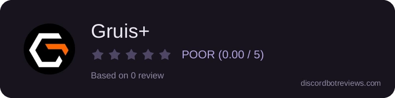 Rating widget preview for Gruis+