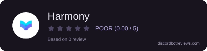 Rating widget preview for Harmony