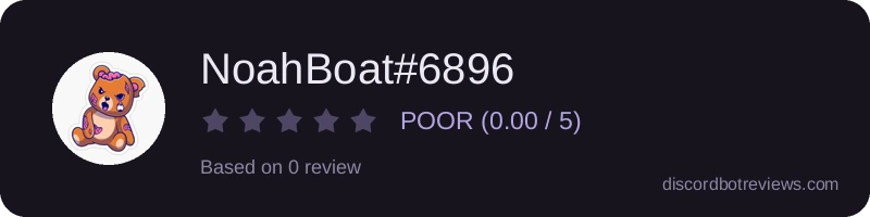 Rating widget preview for NoahBoat#6896