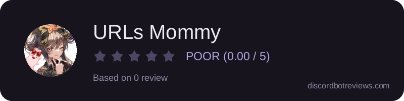 Rating widget preview for URLs Mommy