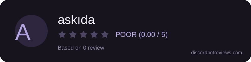 Rating widget preview for askıda