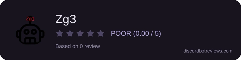 Rating banner for Zg3