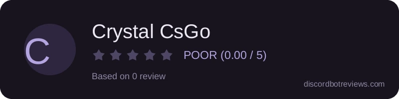 Rating widget preview for Crystal CsGo